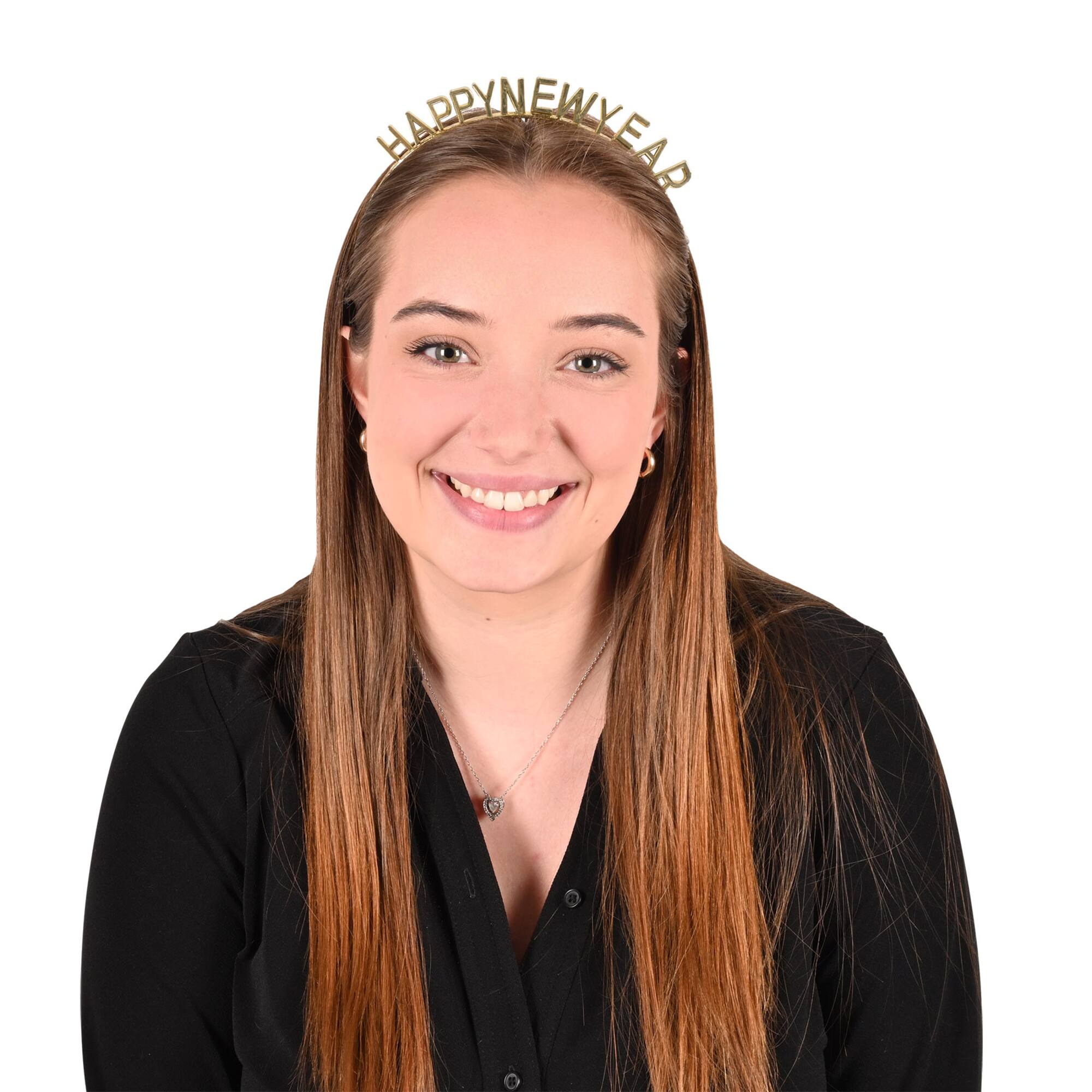 Beistle Gold Happy New Year Headbands, 4ct.